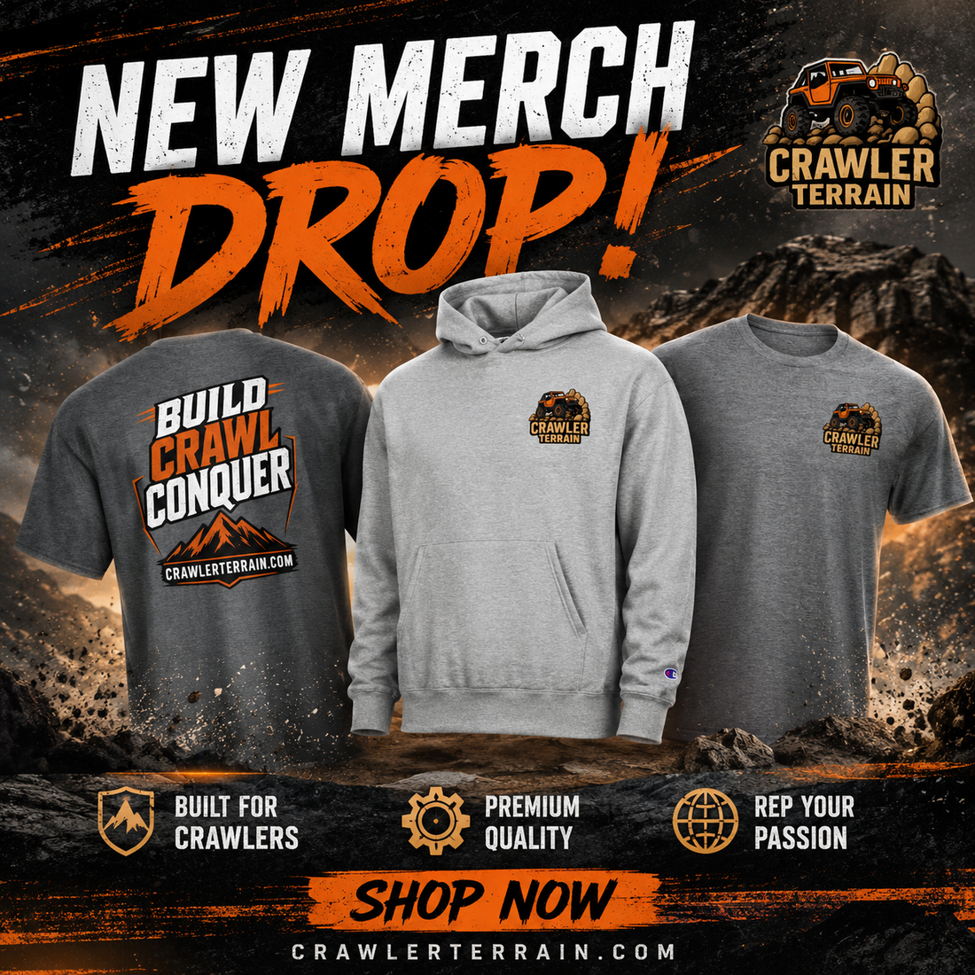 🔥 NEW CRAWLER TERRAIN MERCH DROP 🔥